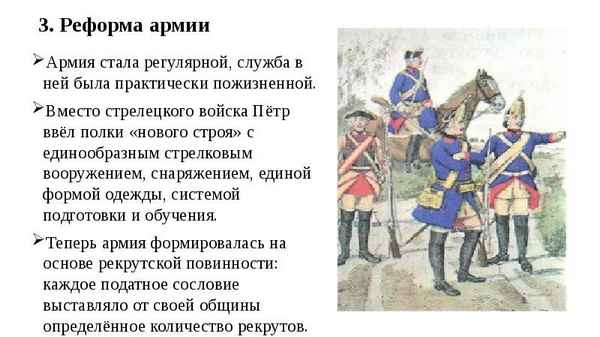 Допетровские военные реформы русского войска